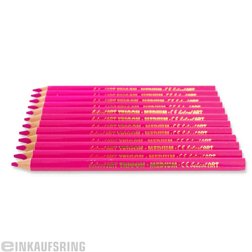 belcolART TRIGON MEDIUM, 12 Stifte pink