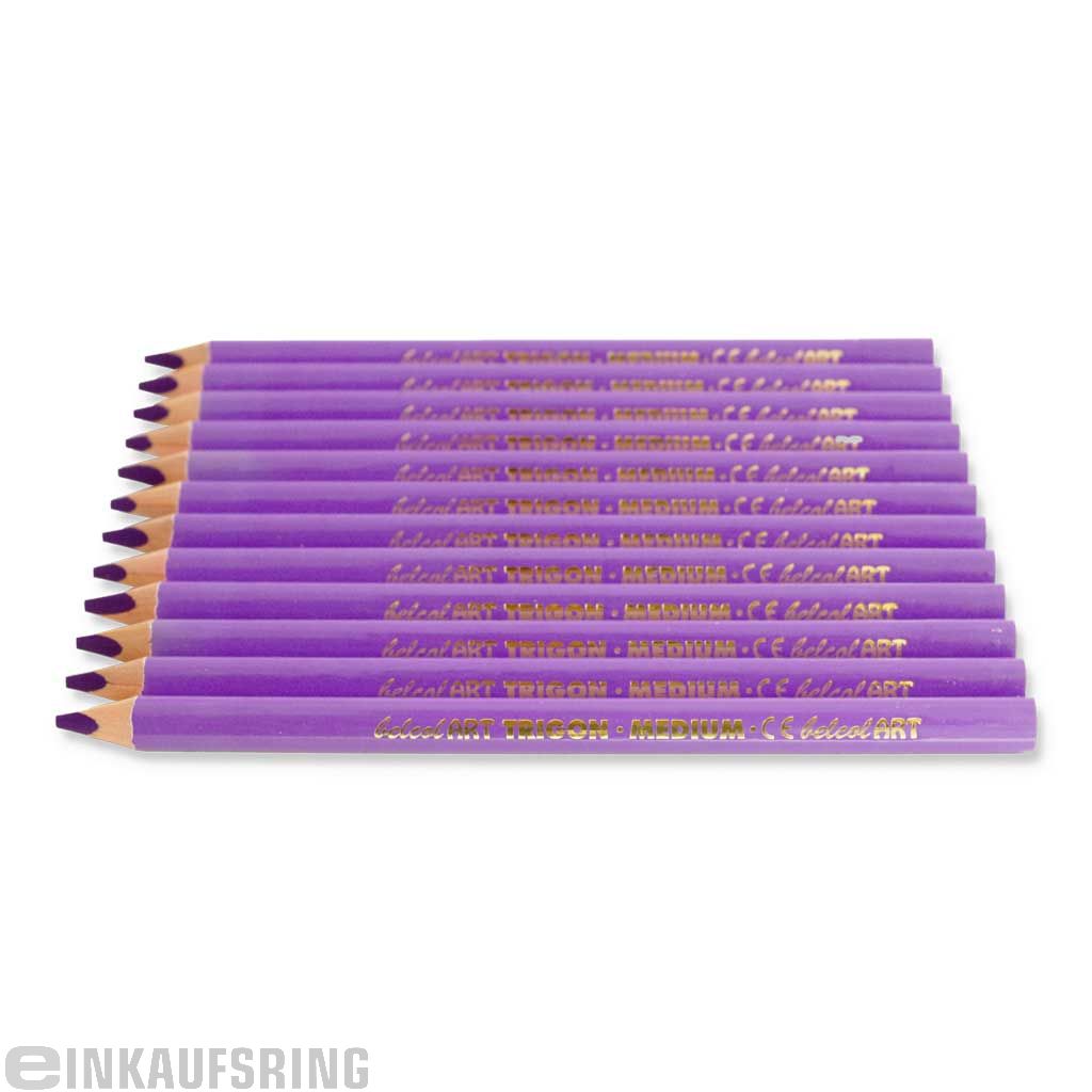 belcolART TRIGON MEDIUM, 12 Stifte lila
