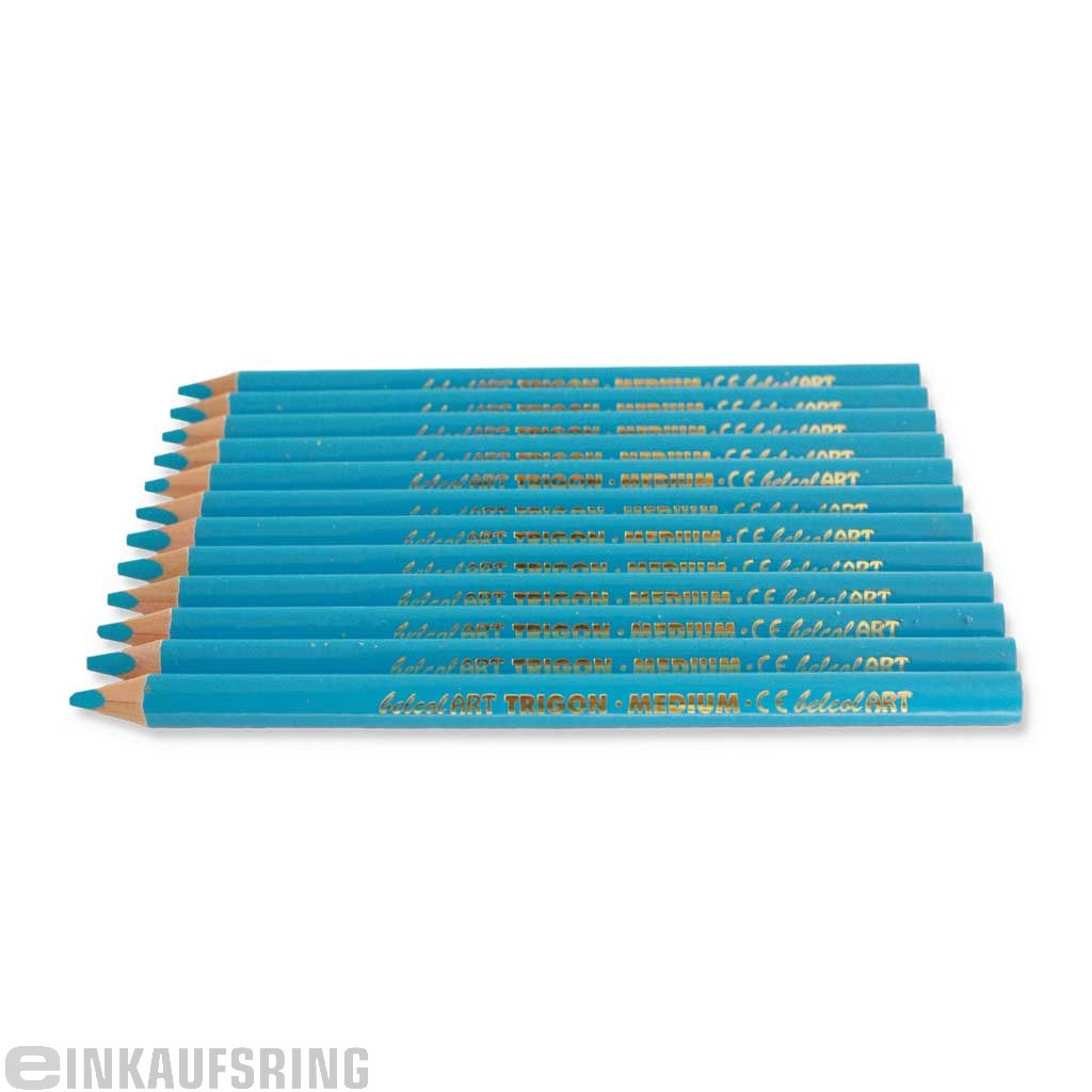 belcolART TRIGON MEDIUM, 12 Stifte hellblau