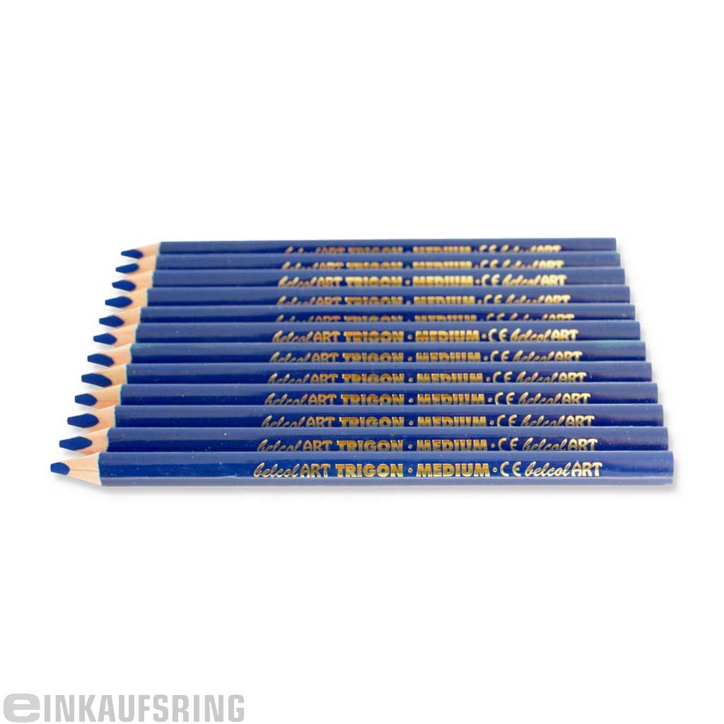 belcolART TRIGON MEDIUM, 12 Stifte blau
