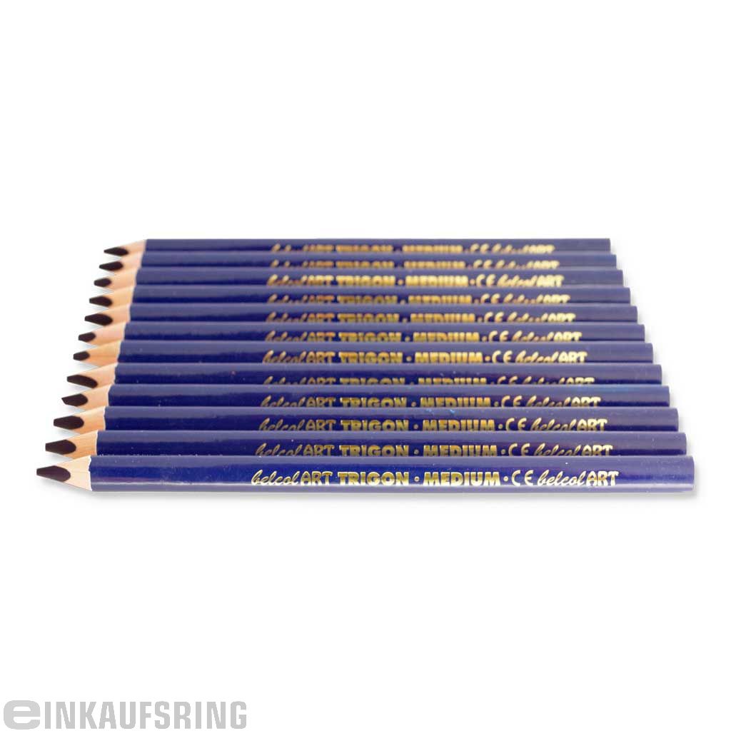 belcolART TRIGON MEDIUM, 12 Stifte dunkelblau