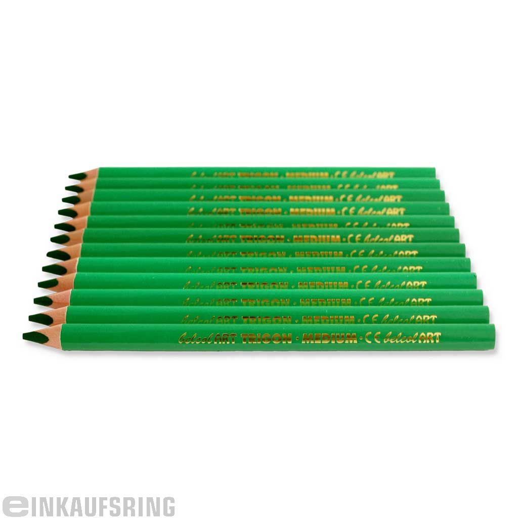 belcolART TRIGON MEDIUM, 12 Stifte dunkelgrün