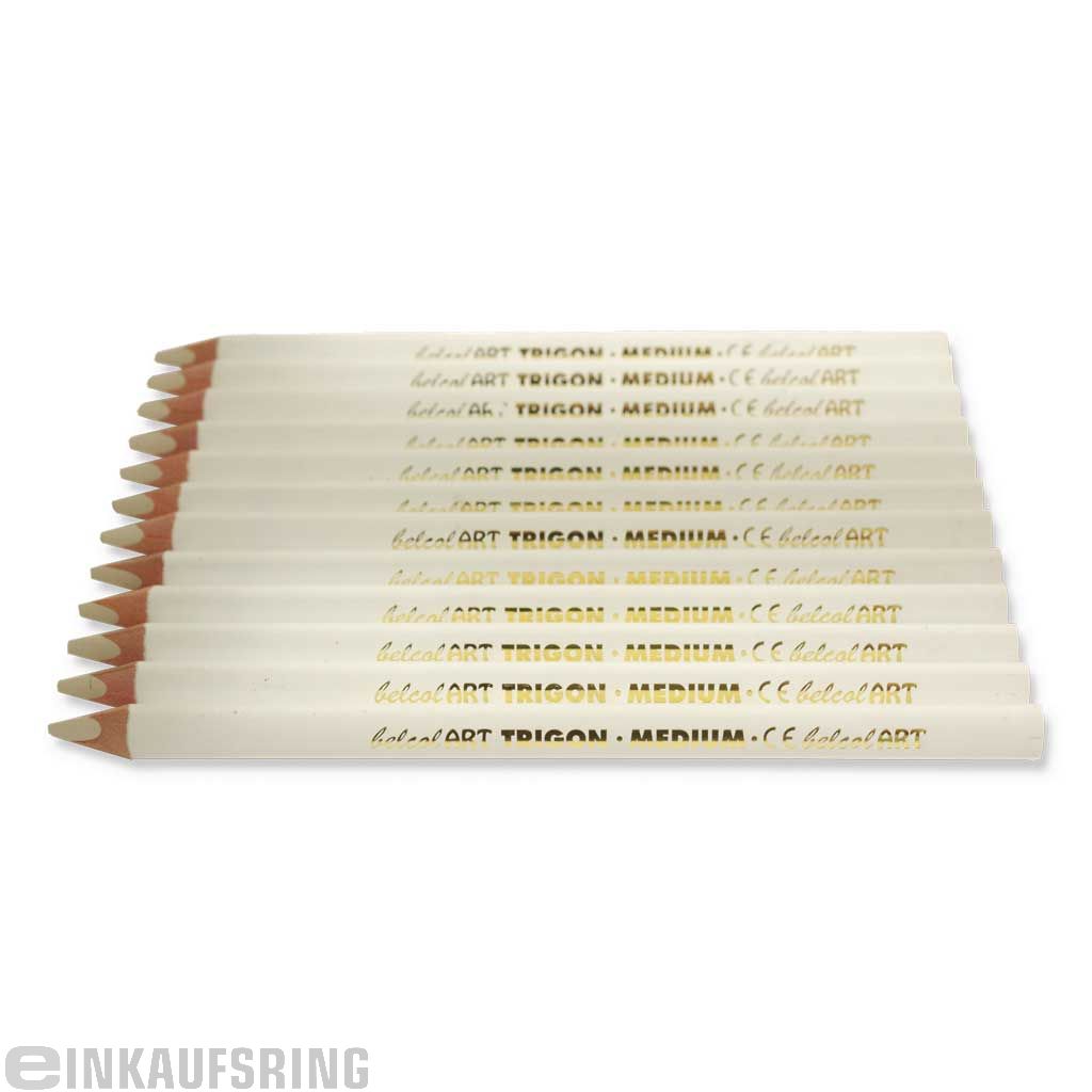 belcolART TRIGON MEDIUM, 12 Stifte weiß