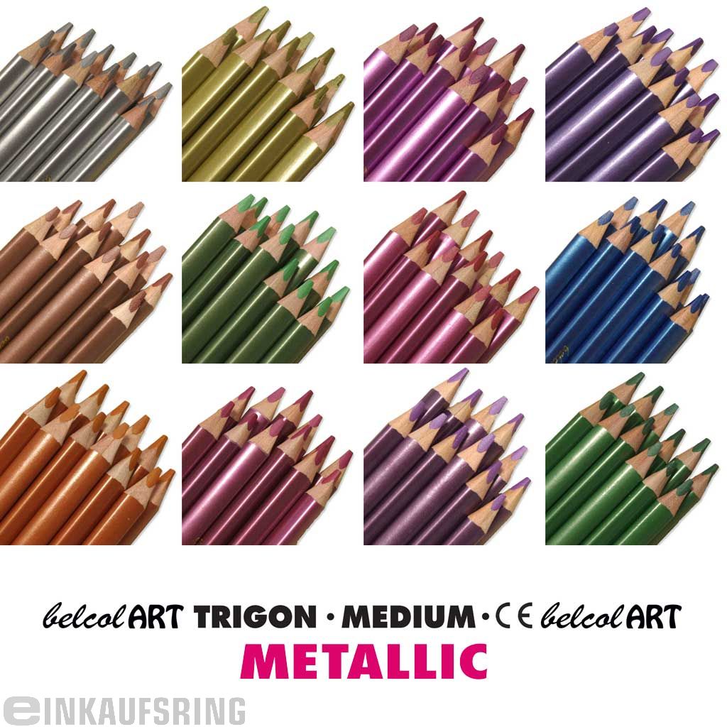 144 belcolART TRIGON MEDIUM METALLIC