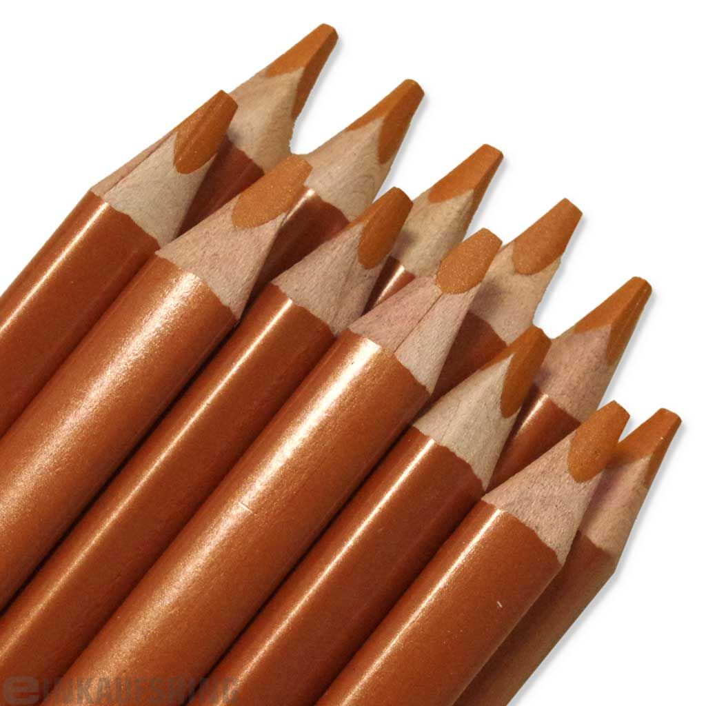 belcolART TRIGON MEDIUM, 12 Stifte metallic orange
